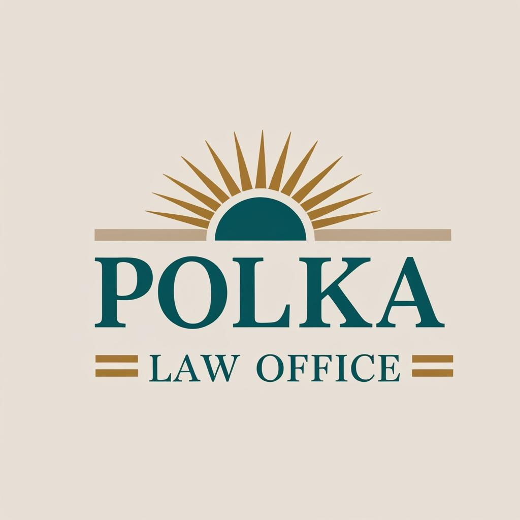 Logo for Polka Law Office - Modern Minimalist